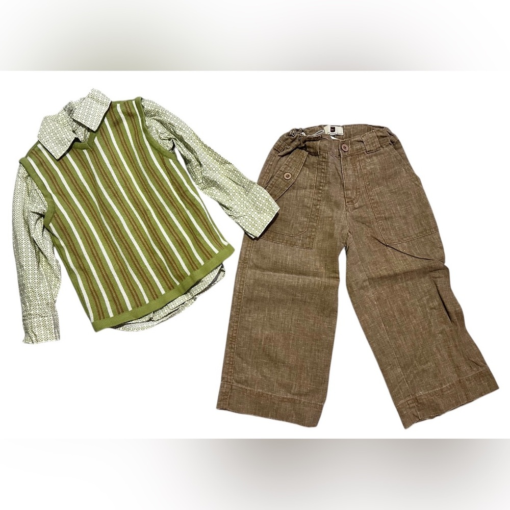 Tea Collection boys size 3T oufit.